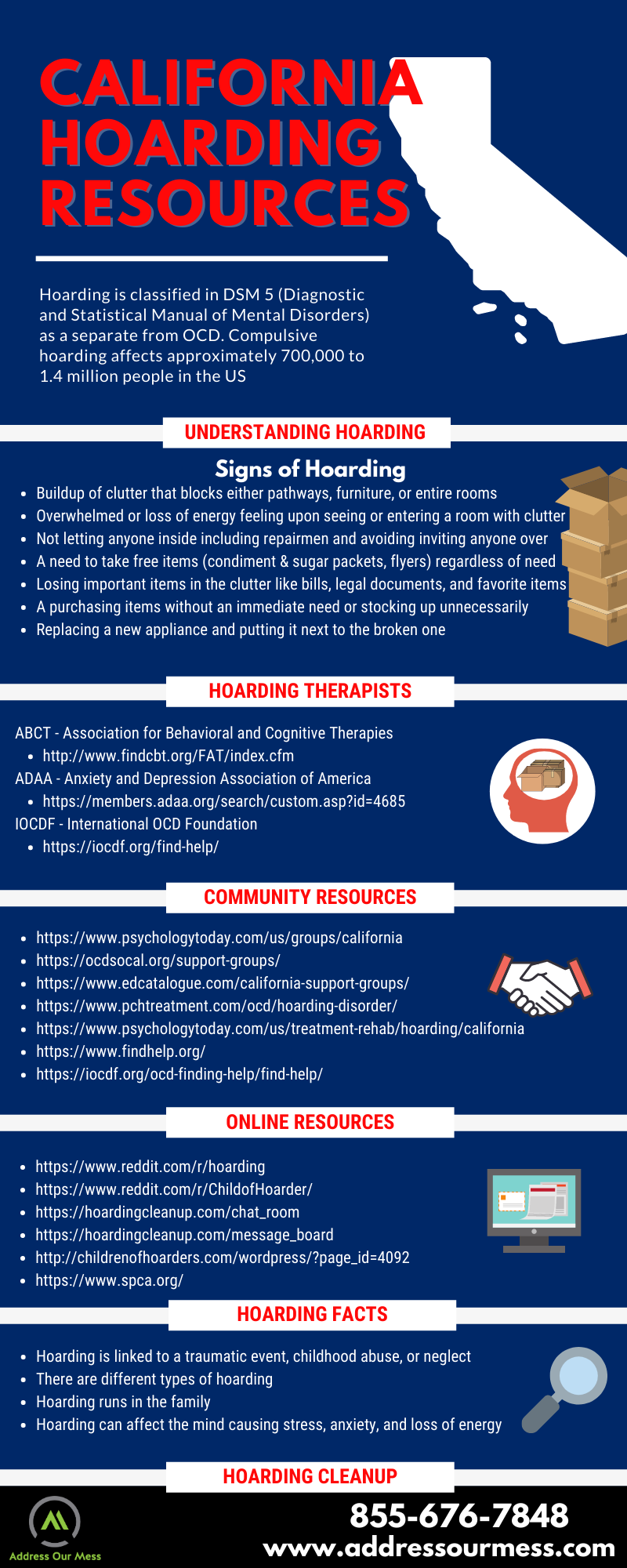 California Hoarding Resources Infographic